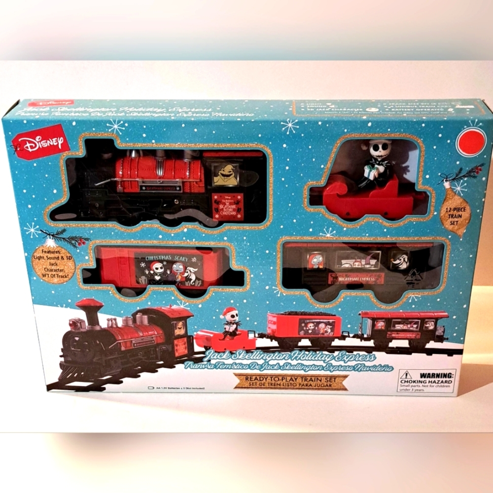 Disney The Nightmare Before Christmas Holiday Express Train Set Home Decor